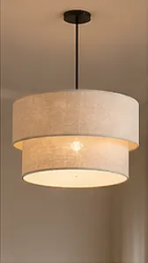 Suspension Double Lin Naturel